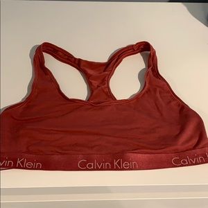 Pink Calvin Klein bralette
